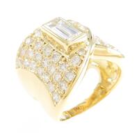 K18YG ダイヤモンドリング