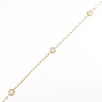 K18YG ダイヤモンドブレスレット