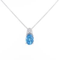 タサキ ブルートパーズネックレス