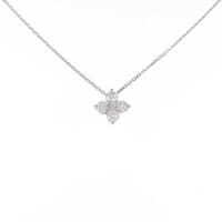 4゜C フラワー ダイヤモンドネックレス