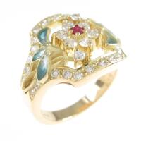 ナカジマ クニオ フラワー エナメルリング