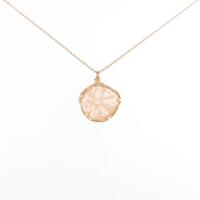 4゜C ローズクオーツネックレス