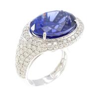 K18WG タンザナイトリング