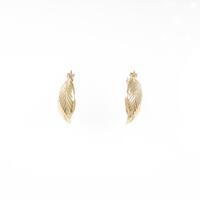 K18YG リーフ ピアス