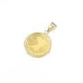【新品】K18YG（枠） コイン ペンダント