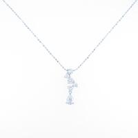 K18WG ダイヤモンドネックレス