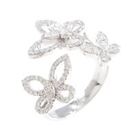 グラフ トリプル バタフライ シルエット リング