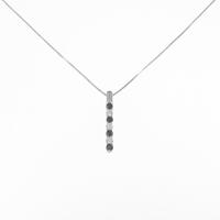 K18WG ダイヤモンドネックレス