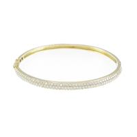 【リメイク】K18YG パヴェ ダイヤモンドバングル