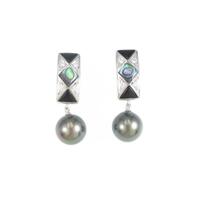 タサキ カラーストーンピアス