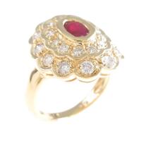 K18YG ルビーリング