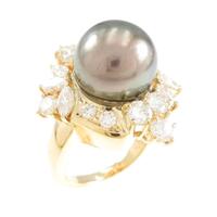 タサキ クロチョウパールリング