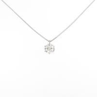 プラチナダイヤモンドネックレス 0．519ct・F・SI2・GOOD
