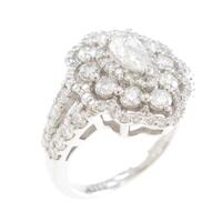 プラチナダイヤモンドリング 0．319ct・F・SI2・ペアシェイプ