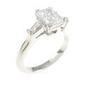 ハリーウィンストン エメラルドカット クラシック リング 1．35ct・F・VVS1・エメラルドカット