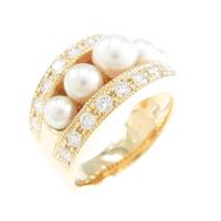 K18YG アコヤパールリング