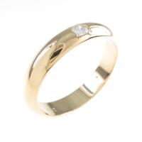 K18YG ソリティア ダイヤモンドリング