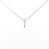 K18WG ダイヤモンドネックレス