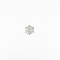 【リメイク】ST／プラチナダイヤモンドピアス 片耳 0．825ct・F・I1・VG