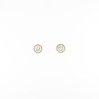 【リメイク】K18YG ダイヤモンドピアス 0．159ct・0．165ct・E・VS1・GOOD
