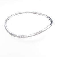 K18WG ダイヤモンドバングル