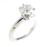 ティファニー クラシックソリティア リング1．01ct・H・VS2・3EXT