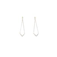 【新品】K10YG ダイヤモンドピアス