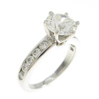 ティファニー ソリティア チャネルセッティング リング 1．22ct・I・VS1・3EXT