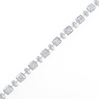 K18WG ダイヤモンドブレスレット