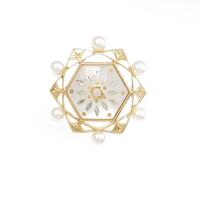 ミキモト カラーストーンブローチ