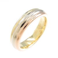 カルティエ スリーカラーウェディング リング