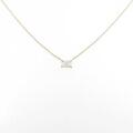 【リメイク】K18YG ダイヤモンドネックレス 0．313ct・D・VVS1・エメラルドカット
