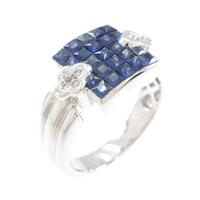 K18WG サファイヤリング