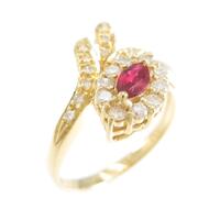 K18YG ルビーリング