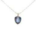 K10PG／K10WG ダイヤモンドネックレス 0．27ct・FVY・VVS1・プリンセスカット
