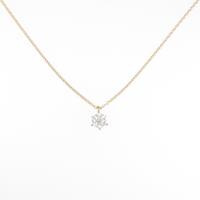 【リメイク】K18YG ダイヤモンドネックレス 0．234ct・G・VS1・3EXT H＆C