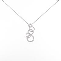 K18WG ダイヤモンドネックレス