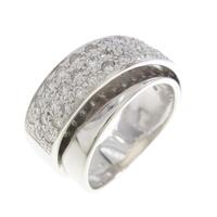 K18WG パヴェ ダイヤモンドリング