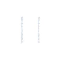 K18WG ダイヤモンドピアス