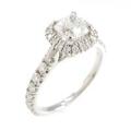 カルティエ デスティネ ソリテール リング 0．58ct・G・VVS1・クッションカット