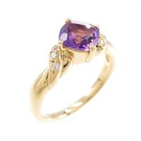 K18YG アメジストリング