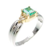 PT／K18YG エメラルドリング