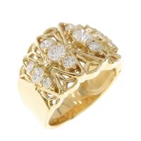 K18YG ダイヤモンドリング