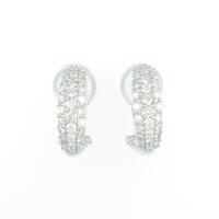 K18WG ダイヤモンドピアスイヤリング