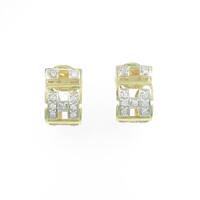 K18YG／K18WG ダイヤモンドピアス