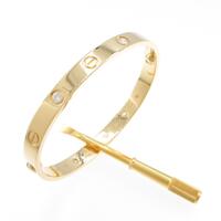 カルティエ ラブブレスレット ハーフダイヤ 4P