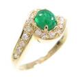 K18YG エメラルドリング