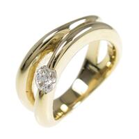 K18YG ダイヤモンドリング