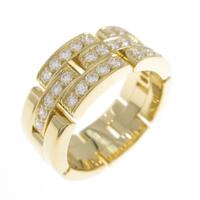 カルティエ マイヨンパンテール ハーフダイヤ リング