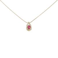 585YG／K10YG ルビーネックレス